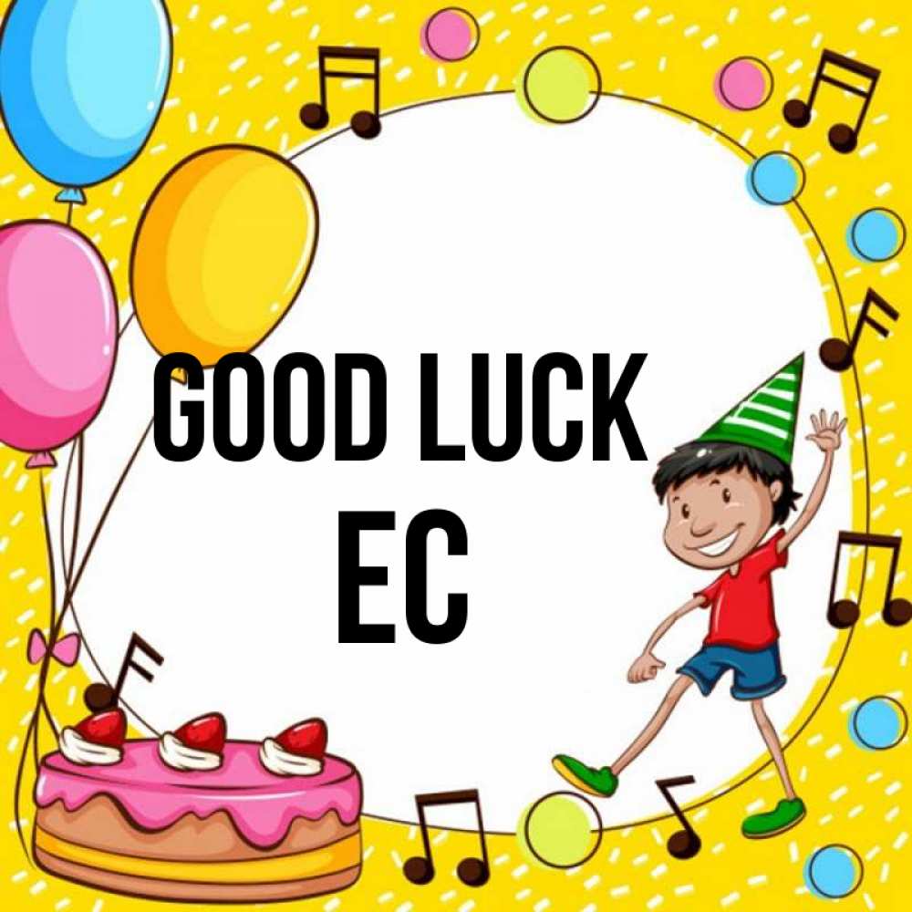 Greetings card с именем, Ес Good luck открытка 1 Greetings with text for free download 