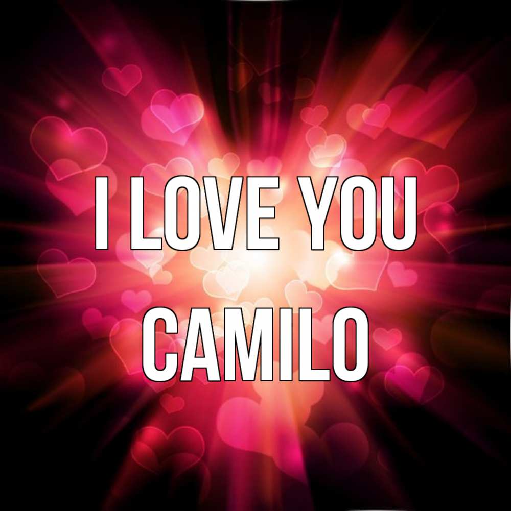 Greetings card с именем, Camilo I love you рамочка 1 Greetings with text for free download 