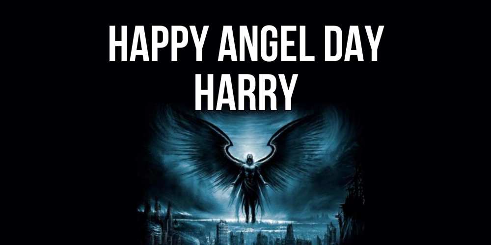 Greetings card с именем, Harry happy angel day ангел, день ангела Greetings with text for free download 