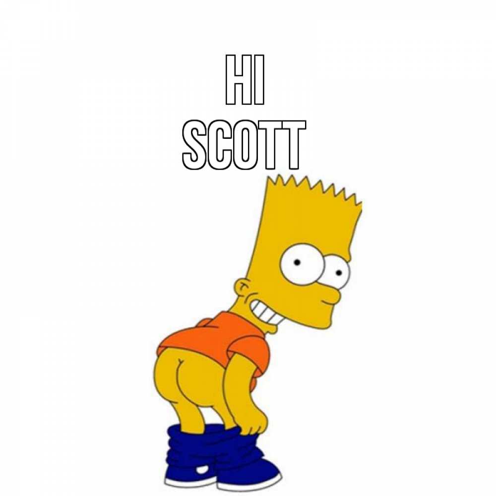 Greetings card с именем, Scott Hi попочка Greetings with text for free download 