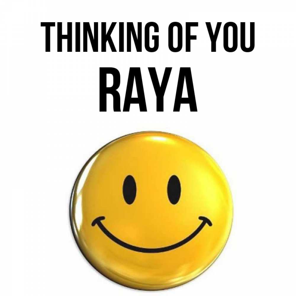 Greetings card с именем, Raya Thinking of you создать открытку с подписью своими руками Greetings with text for free download 