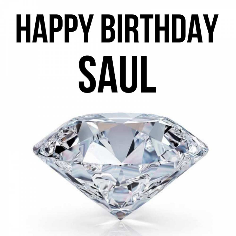 Greetings card с именем, Saul Happy Birthday к пожеланием быть богатым Greetings with text for free download 