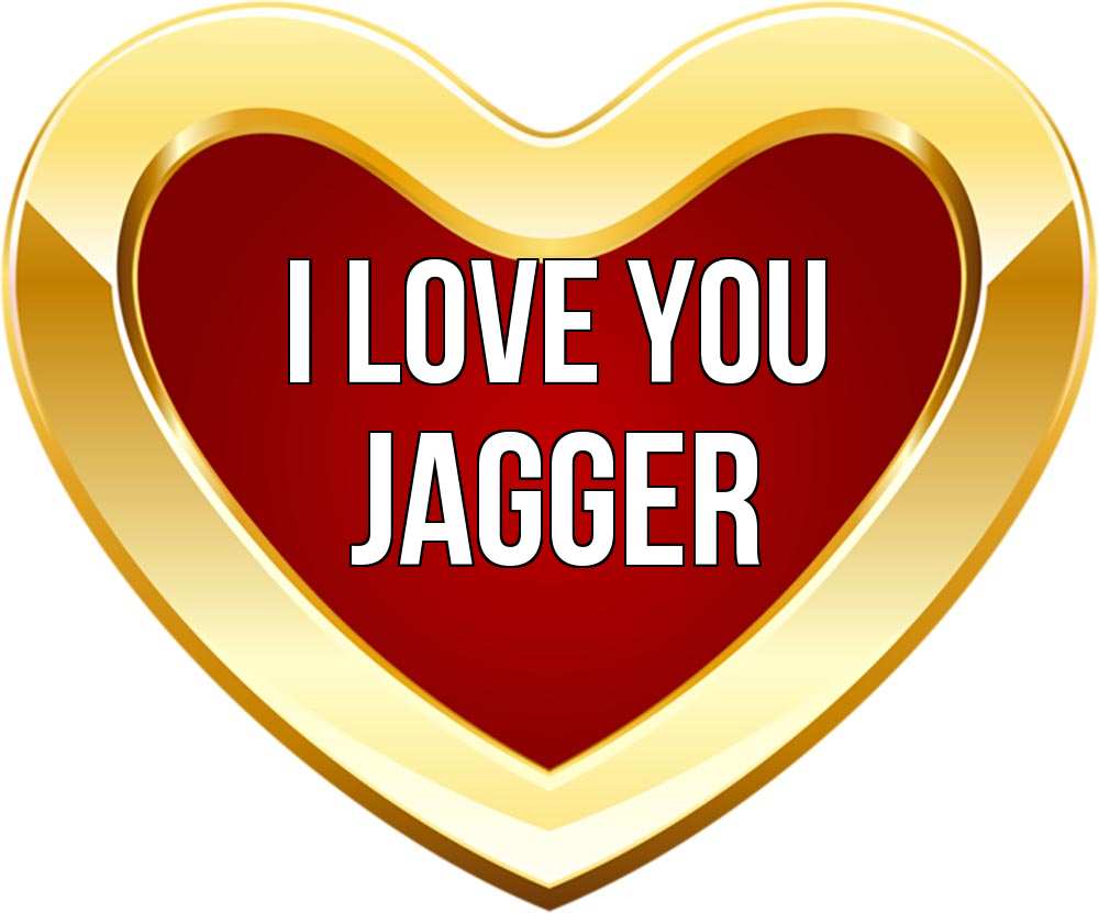 Greetings card с именем, Jagger I love you из краски Greetings with text for free download 