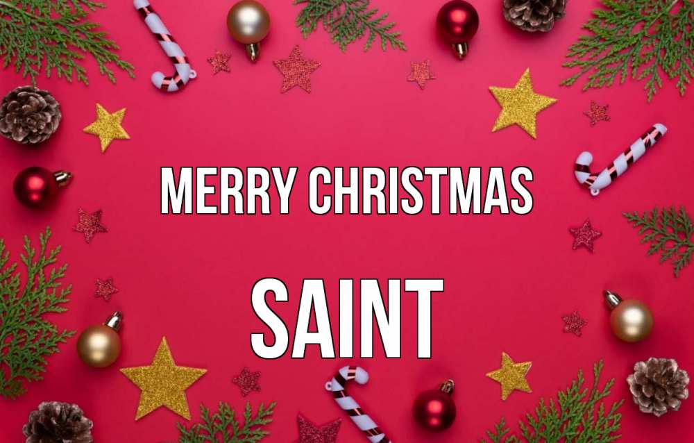 Greetings card с именем, Saint Merry Christmas с рождеством Greetings with text for free download 