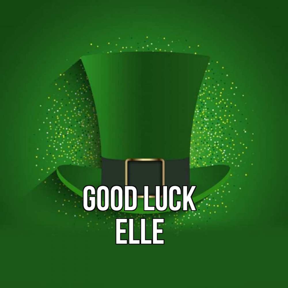 Greetings card с именем, Elle Good luck фокусник Greetings with text for free download 