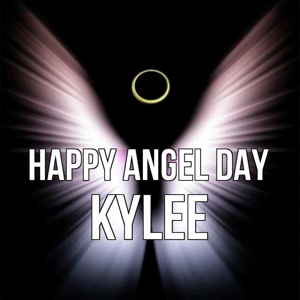 Greetings card с именем, Kylee happy angel day ангел из света Greetings with text for free download 