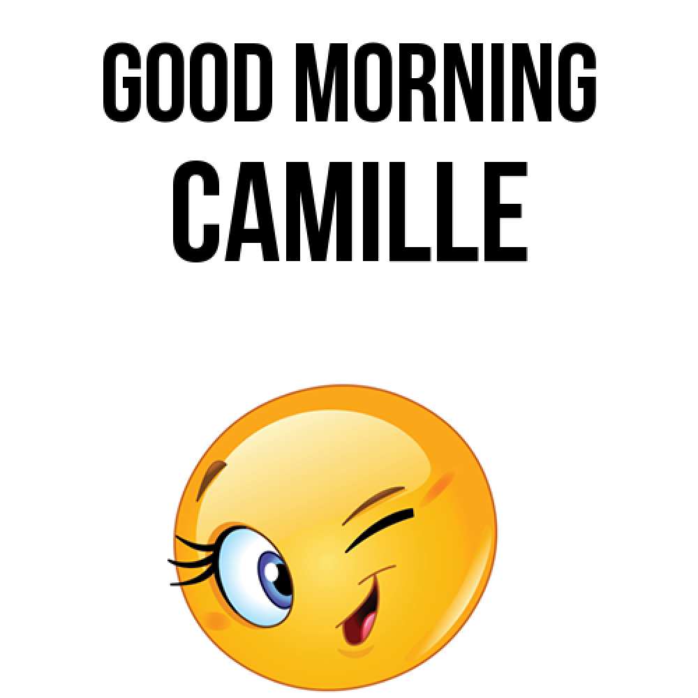Greetings card с именем, Camille Good morning хорошее настроение Greetings with text for free download 