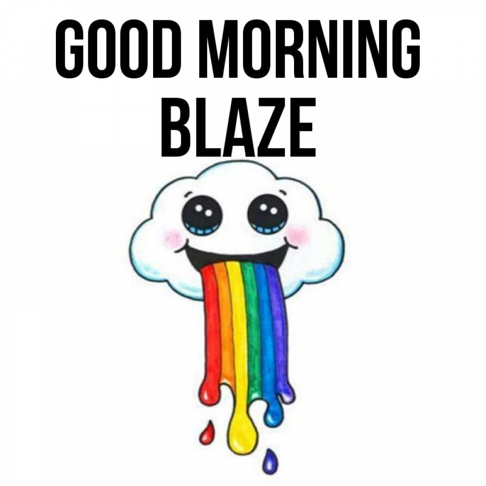 Greetings card с именем, Blaze Good morning утречко Greetings with text for free download 