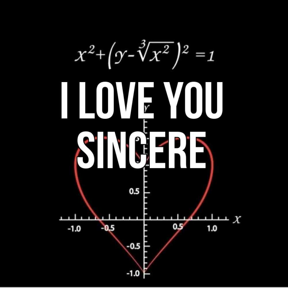 Greetings card с именем, Sincere I love you сердечная формула Greetings with text for free download 