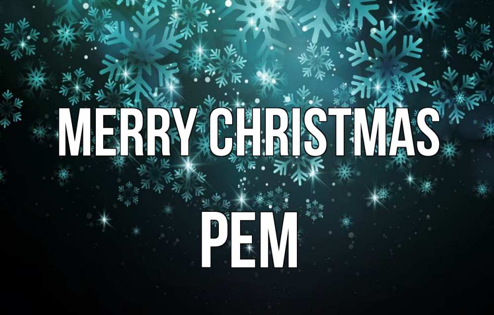 Greetings card с именем, Рем Merry Christmas Снежинки Greetings with text for free download 
