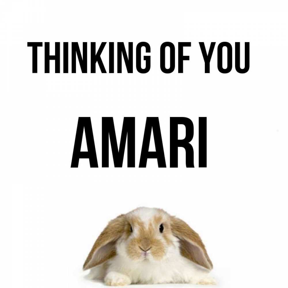 Greetings card с именем, Amari Thinking of you подписать своими руками онлайн Greetings with text for free download 
