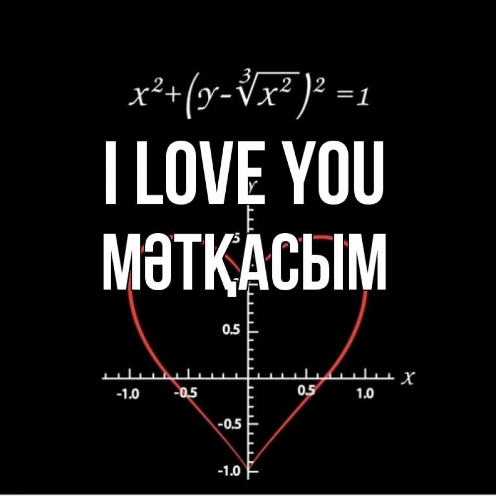 Greetings card с именем, МӘТҚАСЫМ I love you сердечная формула Greetings with text for free download 