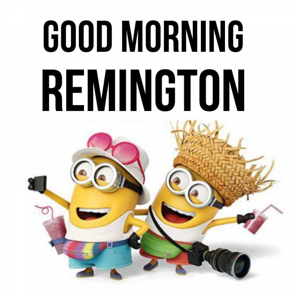 Greetings card с именем, Remington Good morning карнавал Greetings with text for free download 