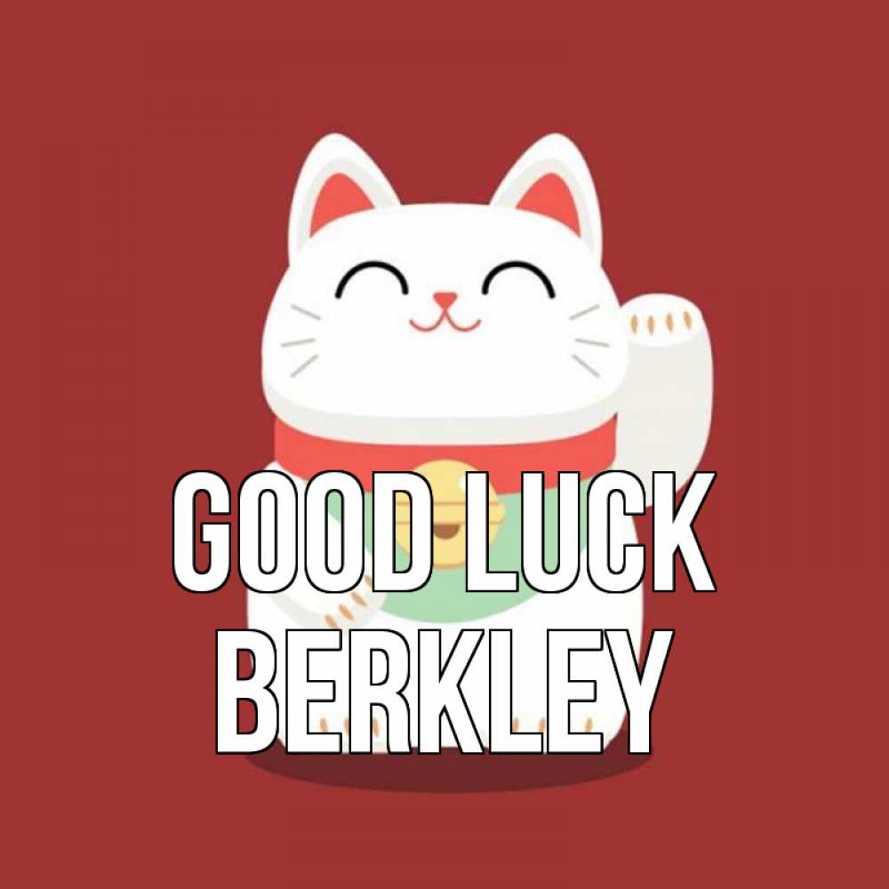 Greetings card с именем, Berkley Good luck игрушка Greetings with text for free download 
