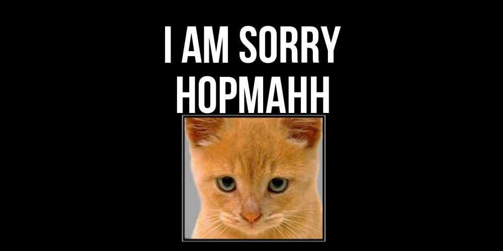 Greetings card с именем, Норманн I am sorry рыжий грустный кот просит прощения Greetings with text for free download 