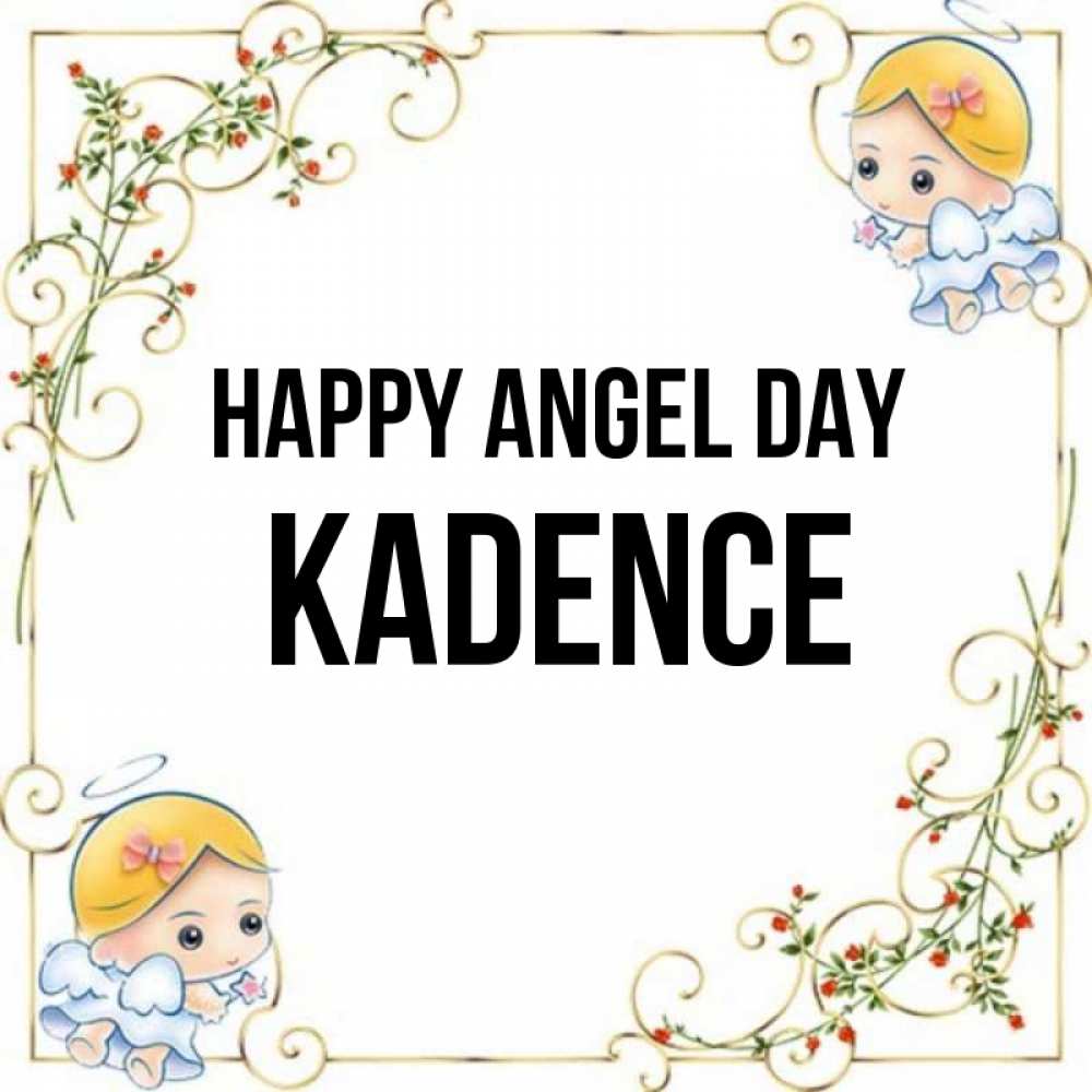 Greetings card с именем, Kadence happy angel day девочки ангелы Greetings with text for free download 