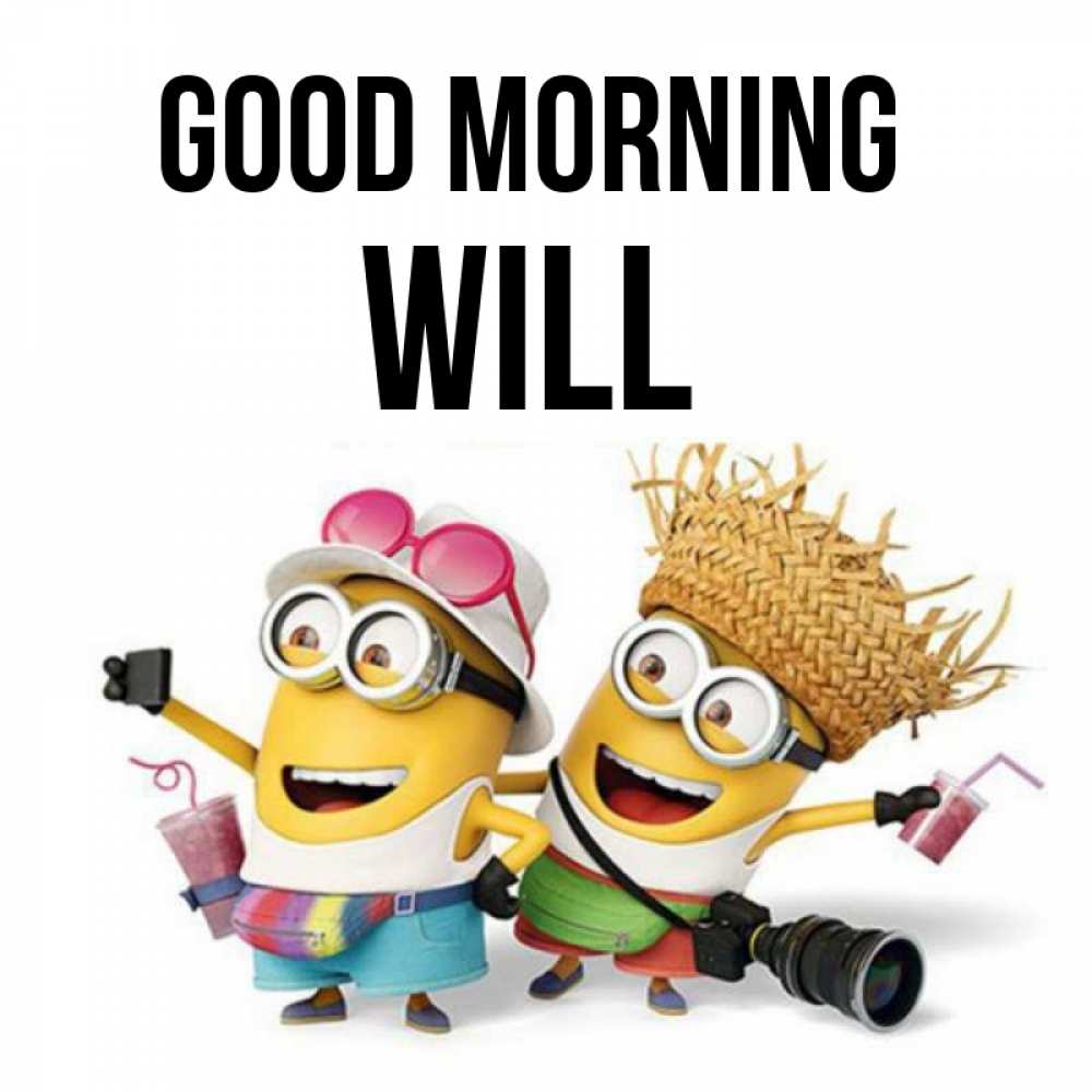 Greetings card с именем, Will Good morning карнавал Greetings with text for free download 