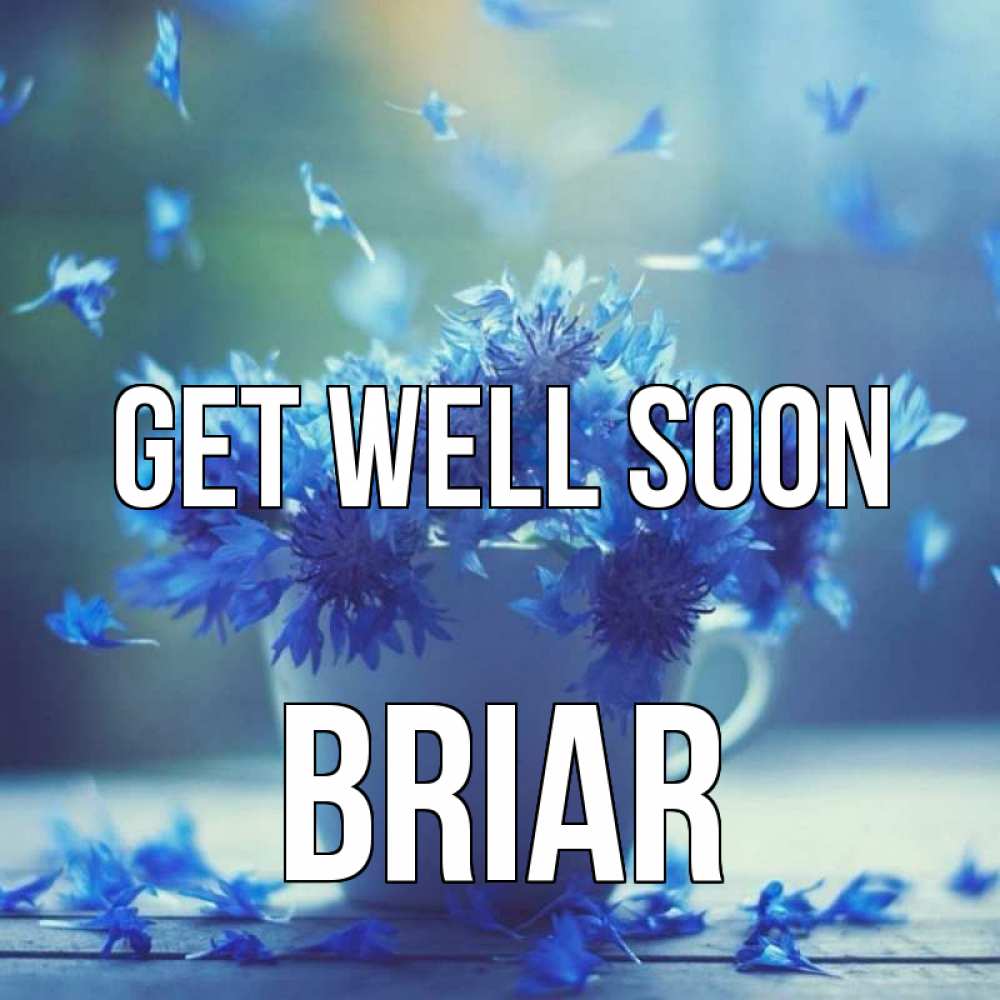Greetings card с именем, Briar Get well soon кружка с зельем и цветами Greetings with text for free download 