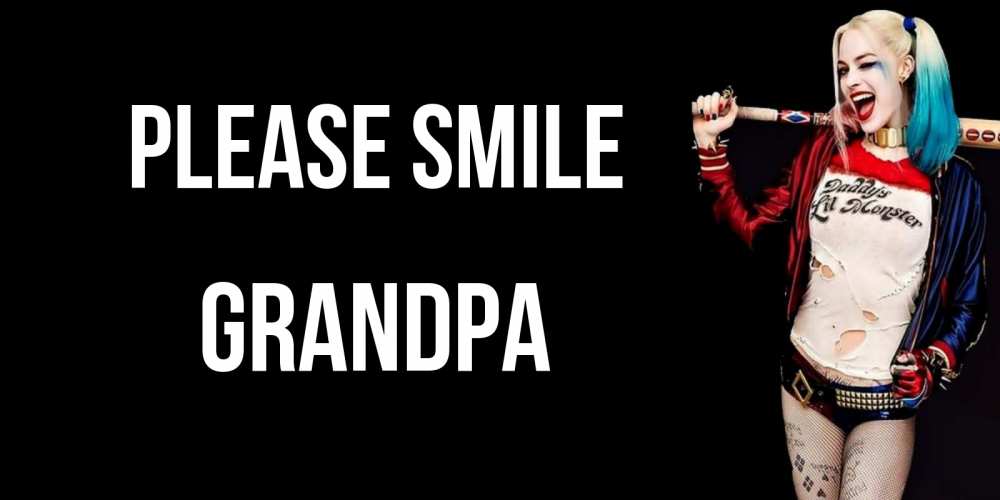Greetings card с именем, grandpa Please smile пожелания быть позитивным Greetings with text for free download 