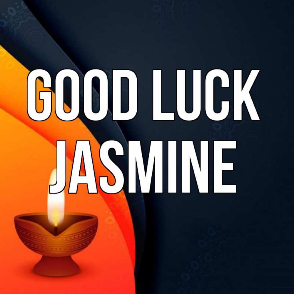 Greetings card с именем, Jasmine Good luck абстрактный фон Greetings with text for free download 