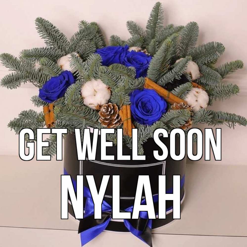 Greetings card с именем, Nylah Get well soon короче кто то загрузил эти шишки Greetings with text for free download 
