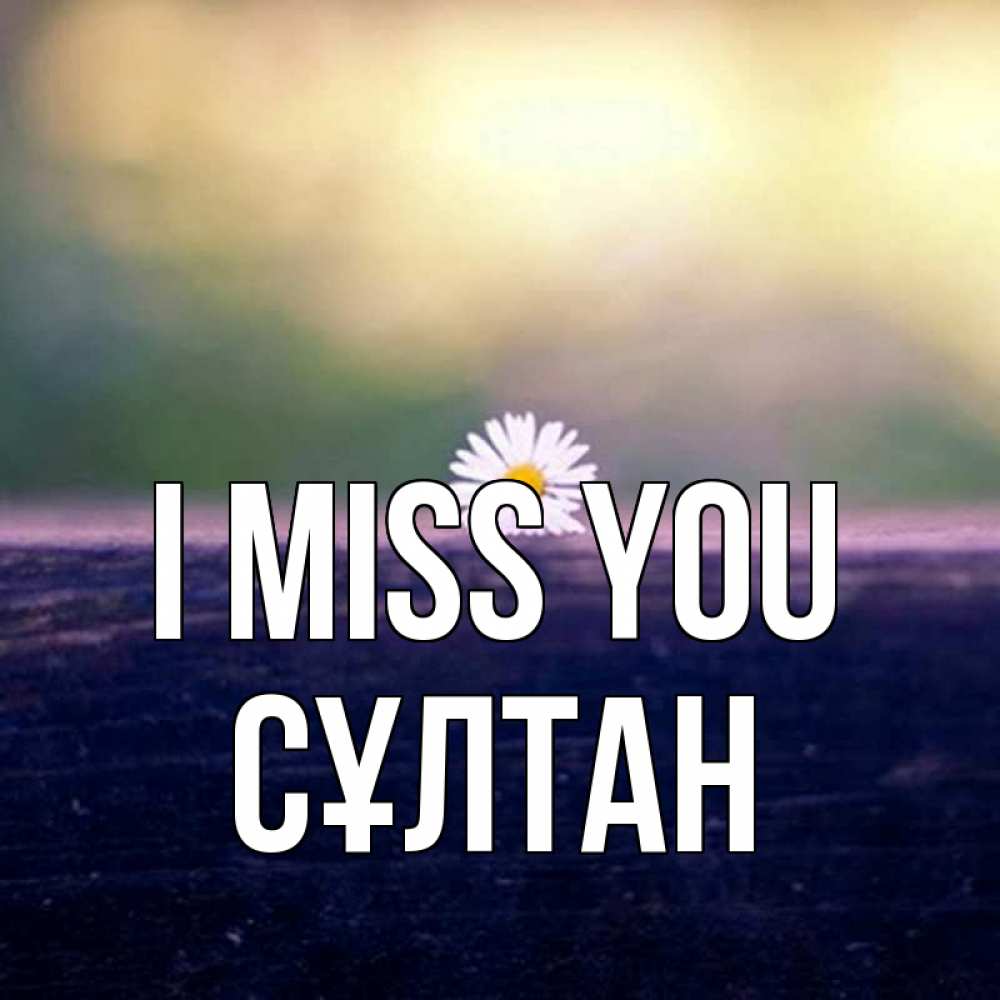 Greetings card с именем, СҰЛТАН I miss you приходи в гости Greetings with text for free download 