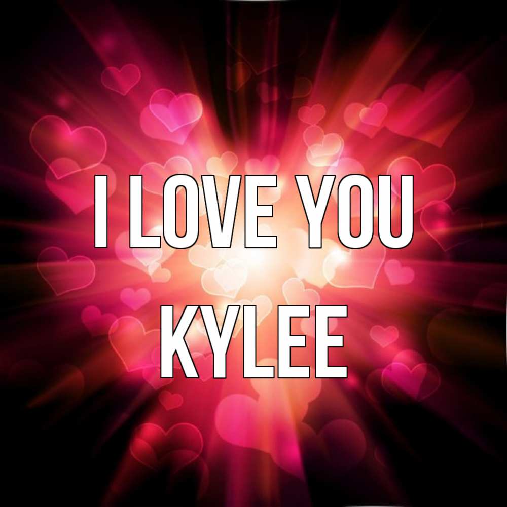 Greetings card с именем, Kylee I love you рамочка 1 Greetings with text for free download 
