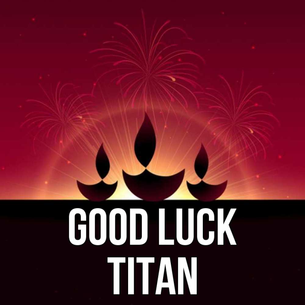 Greetings card с именем, Titan Good luck праздник Greetings with text for free download 