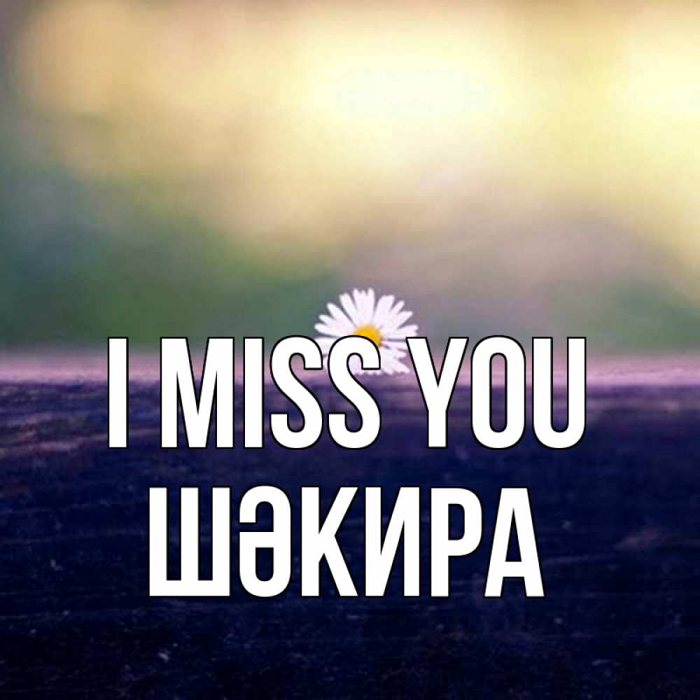 Greetings card с именем, ШӘКИРА I miss you приходи в гости Greetings with text for free download 