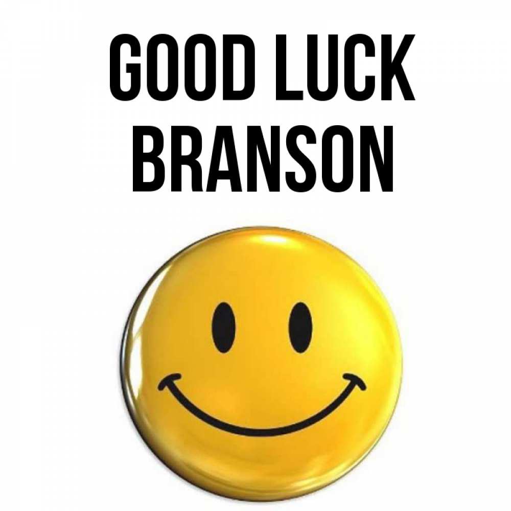 Greetings card с именем, Branson Good luck для поднятия настроения открытки на каждый день Greetings with text for free download 