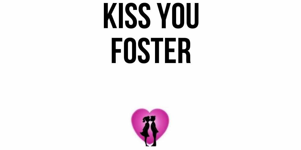 Greetings card с именем, Foster Kiss you поцелуй Greetings with text for free download 