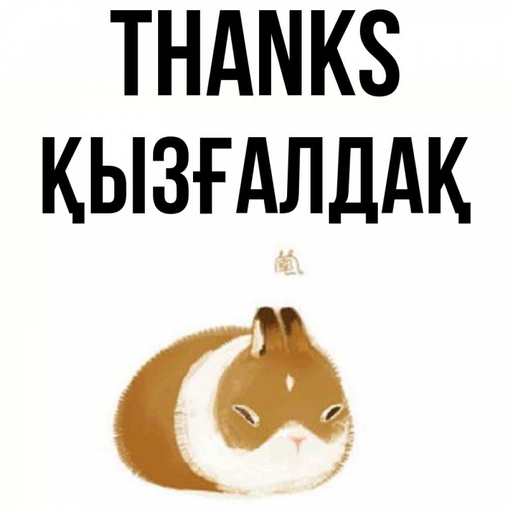Greetings card с именем, ҚЫЗҒАЛДАҚ Thanks коричнево белый домашний питомец Greetings with text for free download 