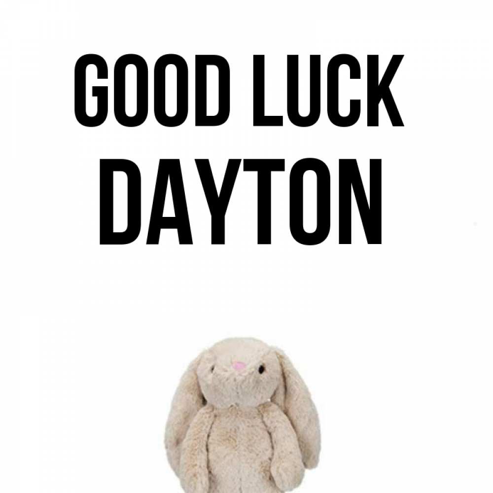 Greetings card с именем, Dayton Good luck сайт создаватель открыток Greetings with text for free download 