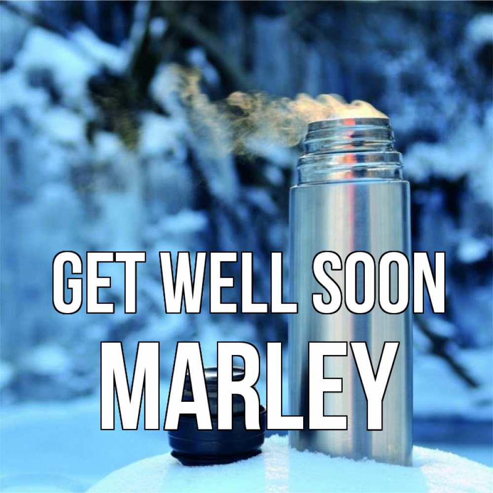 Greetings card с именем, Marley Get well soon лечитесь не болейте Greetings with text for free download 