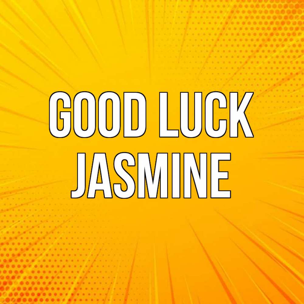 Greetings card с именем, Jasmine Good luck фон Greetings with text for free download 