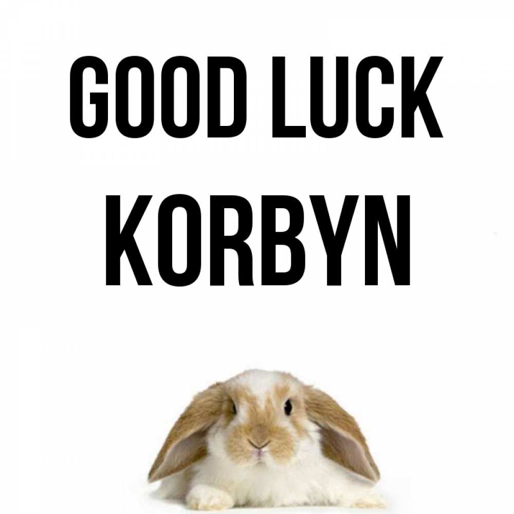 Greetings card с именем, Korbyn Good luck открытки с произвольным текстом который можно вставить в открытку и создать ее самостоятельно бесплатно онлайн Greetings with text for free download 