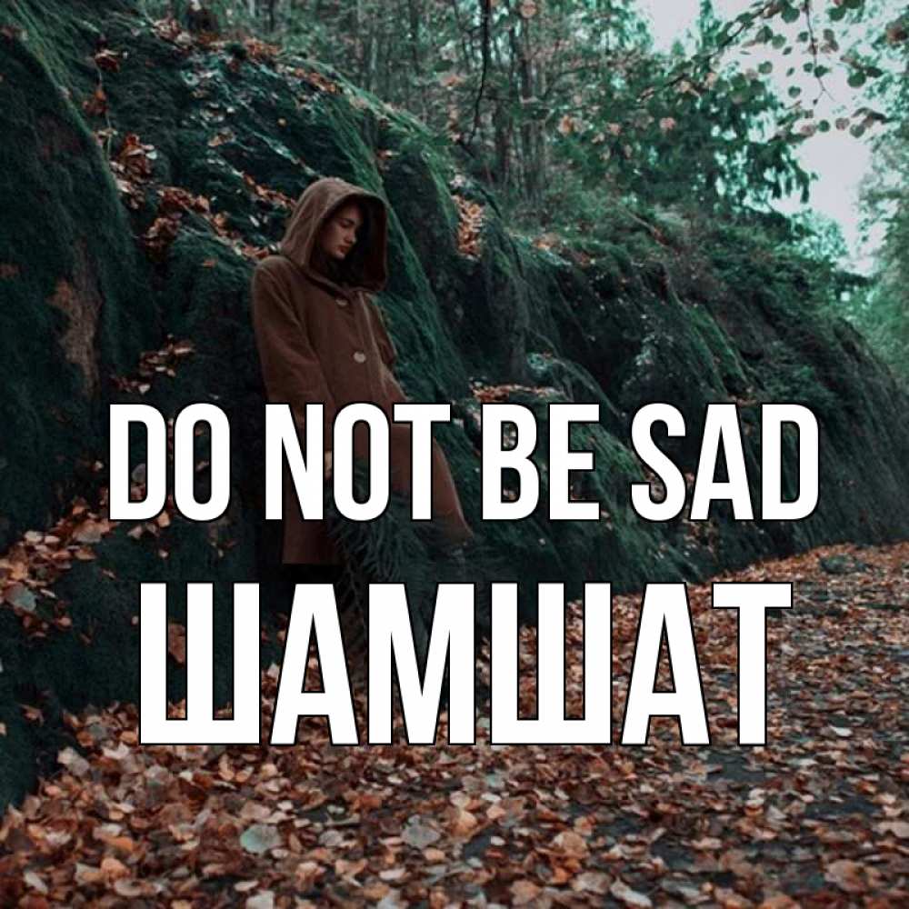 Greetings card с именем, ШАМШАТ Do not be sad осенний лес Greetings with text for free download 
