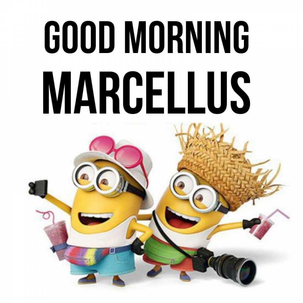 Greetings card с именем, Marcellus Good morning карнавал Greetings with text for free download 