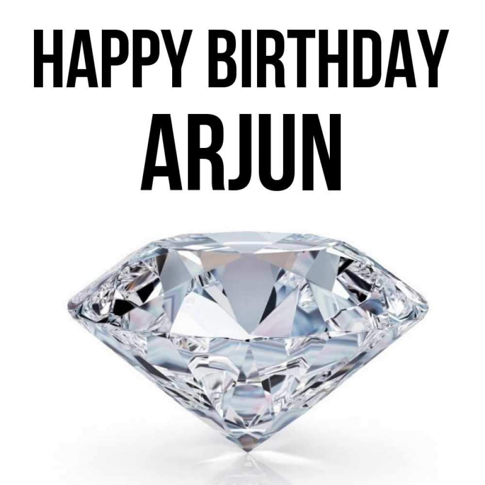 Greetings card с именем, Arjun Happy Birthday к пожеланием быть богатым Greetings with text for free download 