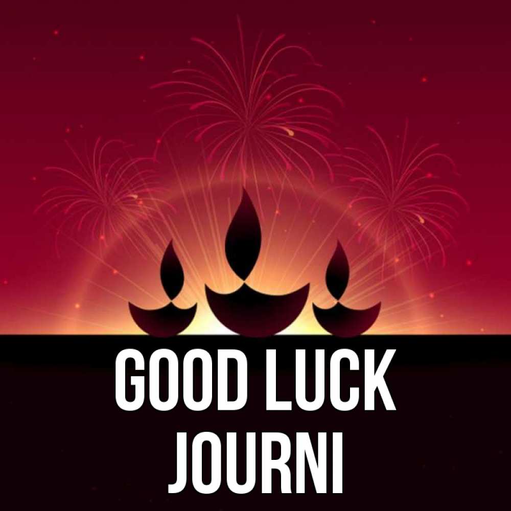 Greetings card с именем, Journi Good luck праздник Greetings with text for free download 
