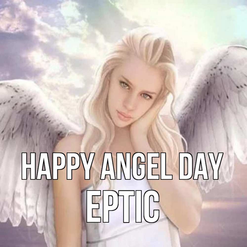Greetings card с именем, Ертіс happy angel day блондинка Greetings with text for free download 