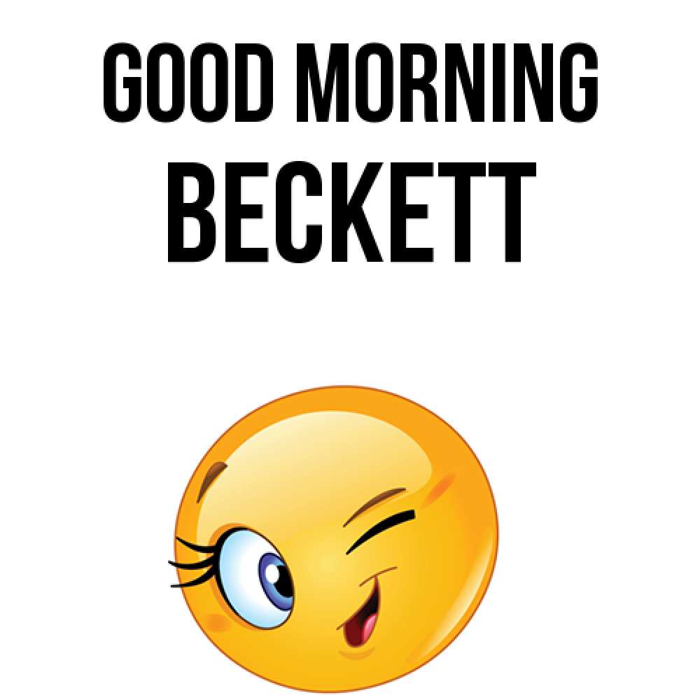 Greetings card с именем, Beckett Good morning хорошее настроение Greetings with text for free download 