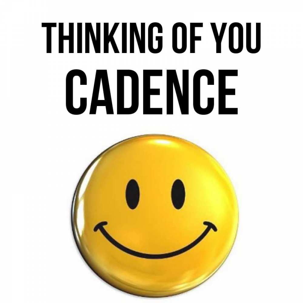 Greetings card с именем, Cadence Thinking of you создать открытку с подписью своими руками Greetings with text for free download 