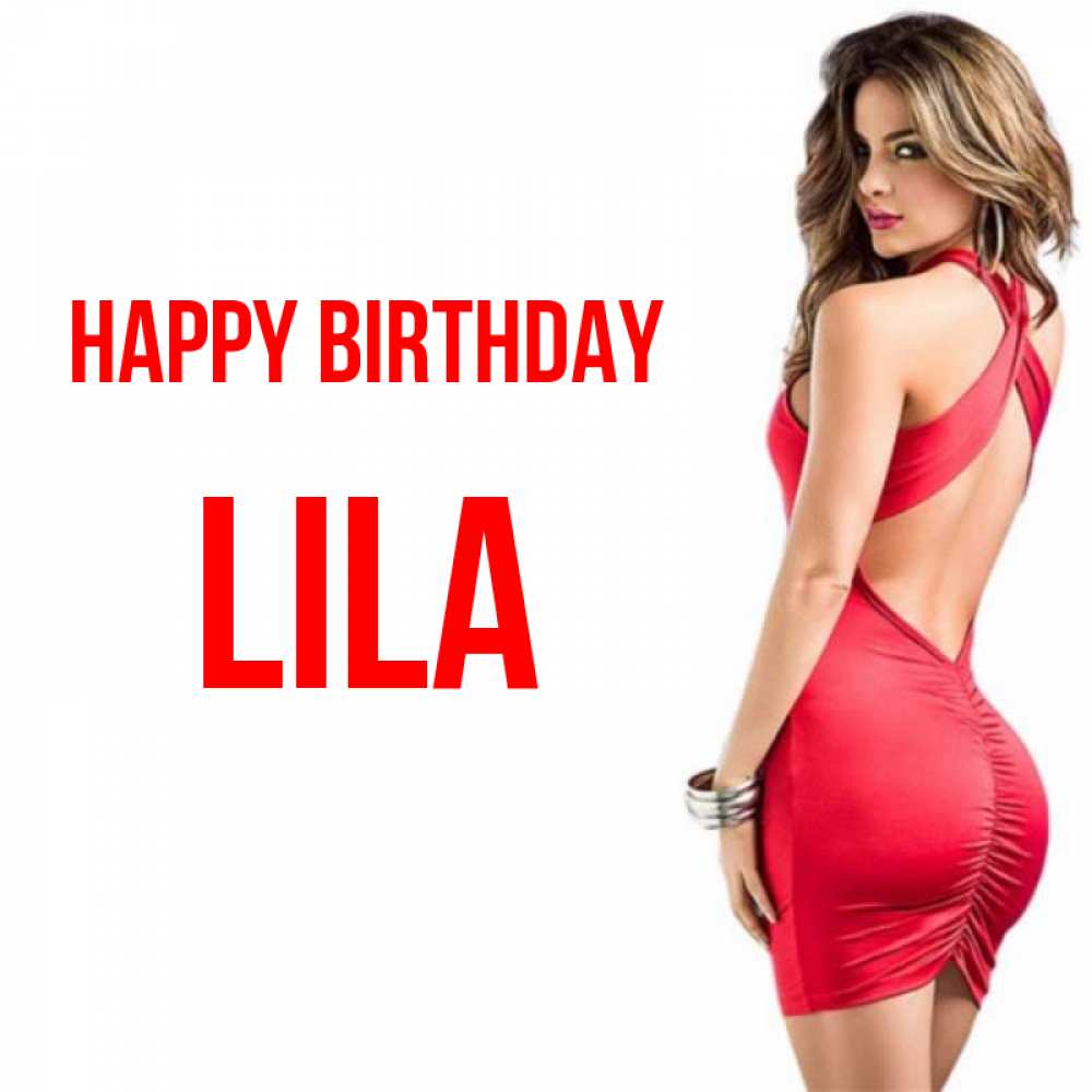Greetings card с именем, Lila Happy Birthday Поздравительная открытка для парня или подруги Greetings with text for free download 