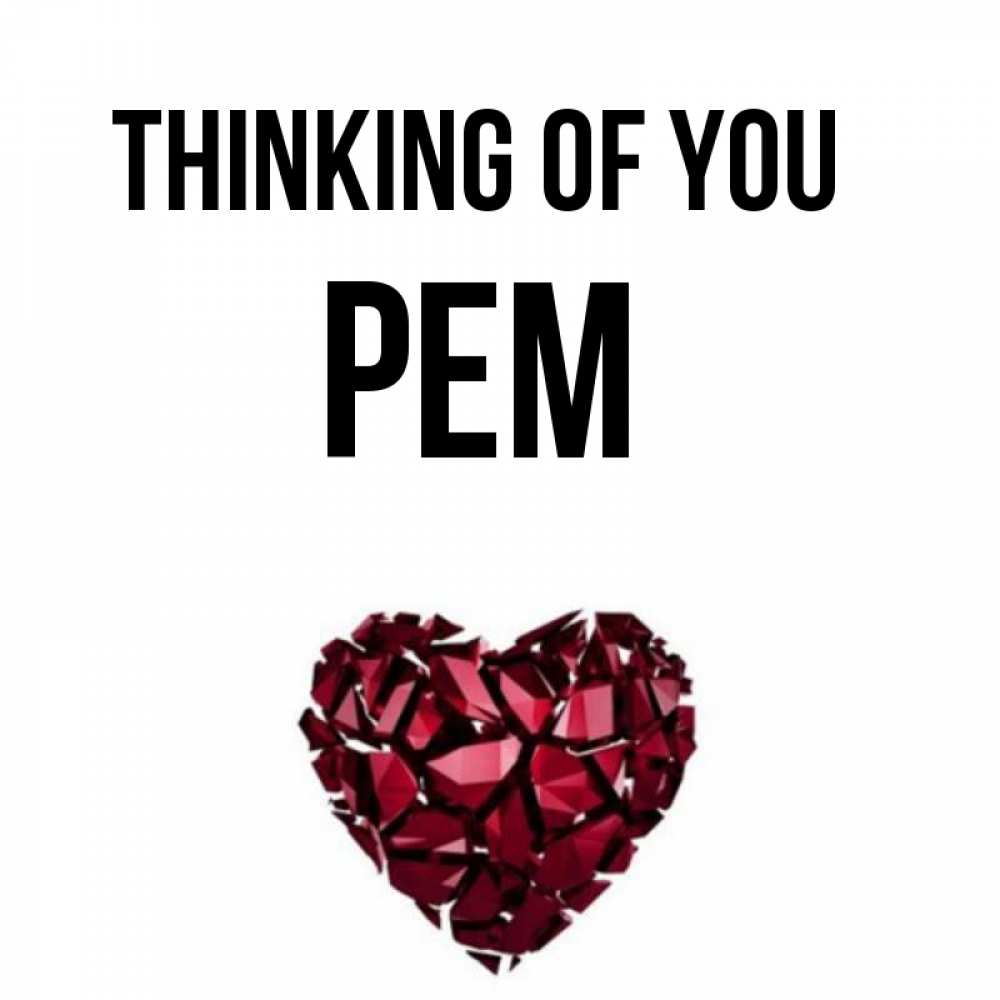 Greetings card с именем, Рем Thinking of you рубиновое 1 Greetings with text for free download 