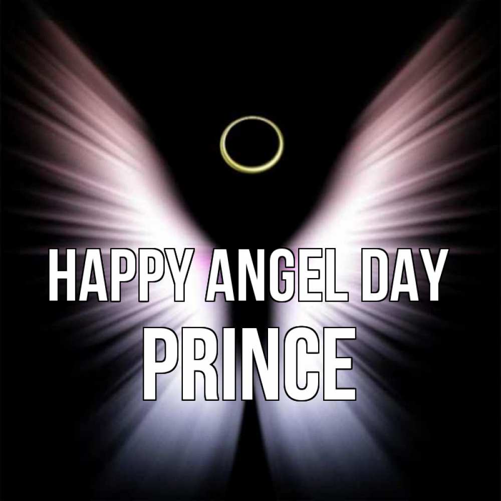 Greetings card с именем, Prince happy angel day ангел из света Greetings with text for free download 