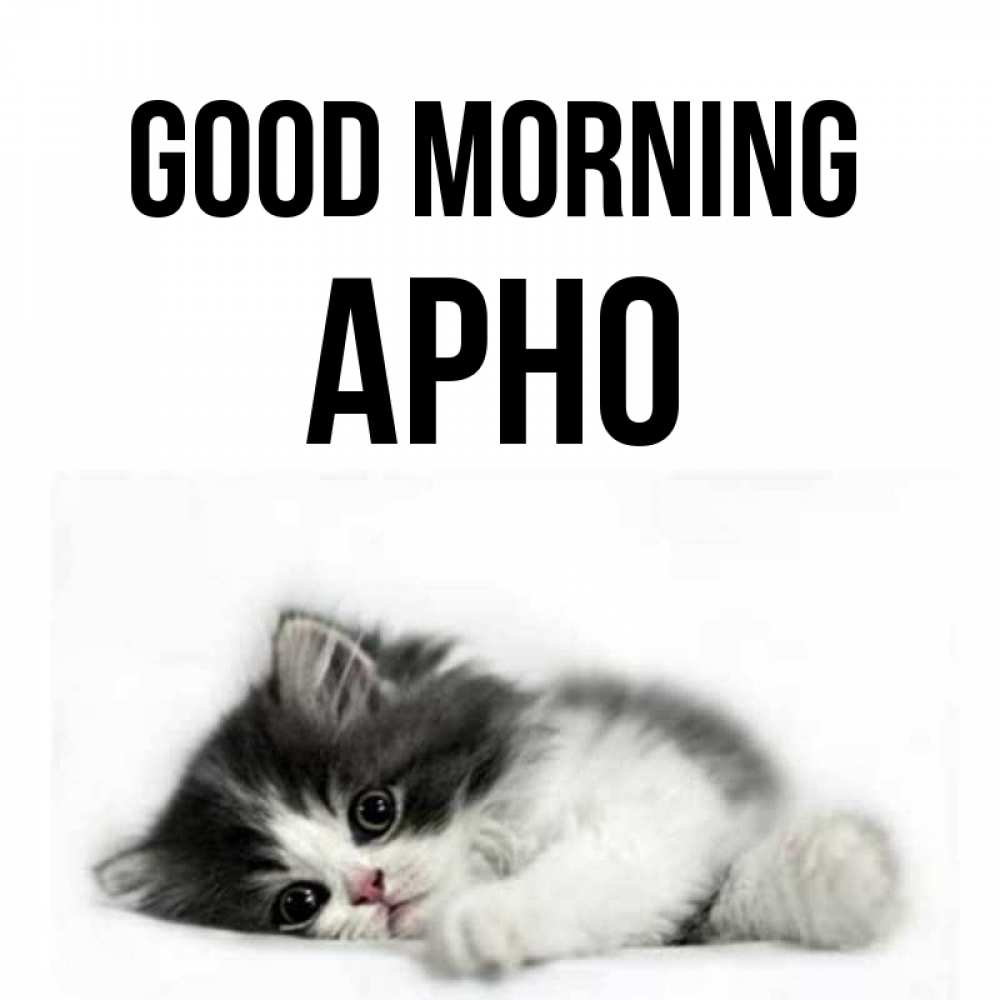 Greetings card с именем, Арно Good morning кот лапки Greetings with text for free download 
