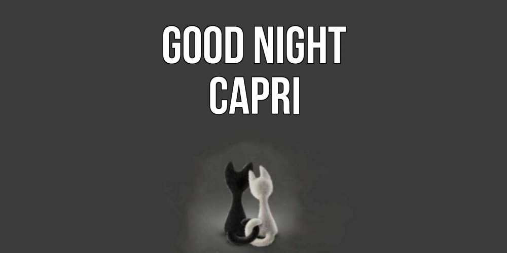 Greetings card с именем, Capri Good night коты Greetings with text for free download 
