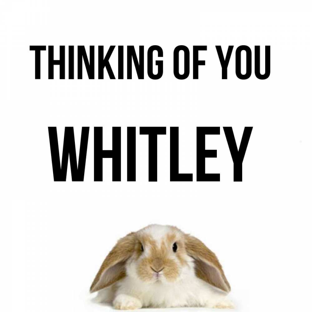 Greetings card с именем, Whitley Thinking of you подписать своими руками онлайн Greetings with text for free download 