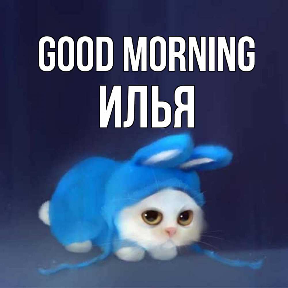 Greetings card с именем, Илья Good morning открытки красивые скачать бесплатно Greetings with text for free download 